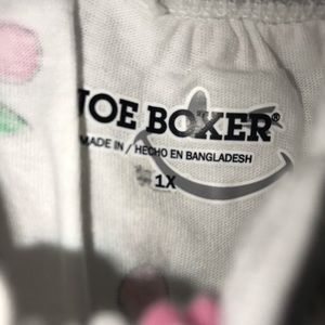 Cheery print off the shoulder blouse